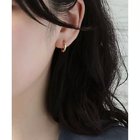 【コレカラ/collecala】の[stainless]ステンレス・ツイストワンタッチフープピアス〈金属アレルギー対応〉 ゴールド|ID: prp329100004306849 ipo3291000000032573610