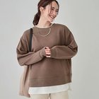 【シューラルー/SHOO LA RUE】の【SHOO WARM】裏起毛レイヤード風スウェット モカブラウン|ID: prp329100004308335 ipo3291000000029874624