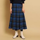 【デッサン/Dessin】の【洗える】起毛チェック切替フレアースカート(XS〜L) ブルー|ID: prp329100004308344 ipo3291000000029874658