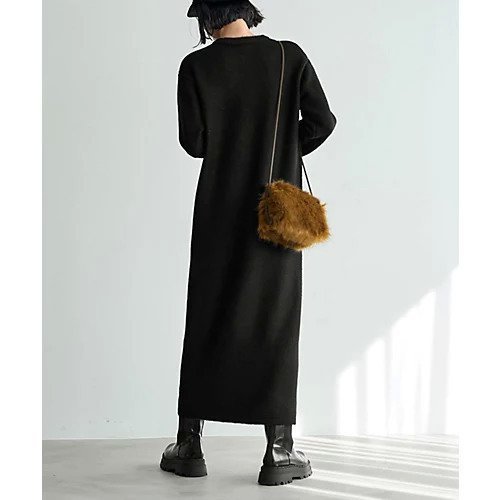 【スタイルデリ/STYLE DELI】のヤク風クルーネックワンピースB 人気、トレンドファッション・服の通販 founy(ファニー) 　ファッション　Fashion　レディースファッション　Fashion for Women　ワンピース　Dresses　年末　Year-end　other-3|ID: prp329100004308361 ipo3291000000034408424