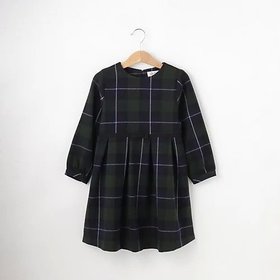 【デッサン/Dessin / KIDS】の【リンクコーデ】チェック起毛クルーネックワンピース 人気、トレンドファッション・服の通販 founy(ファニー) ファッション Fashion キッズファッション KIDS ワンピース Dress/Kids スタンダード Standard チェック Check ポケット Pocket |ID:prp329100004308524