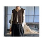 【マージュール/marjour】のALPACA BLEND KNIT VEST 人気、トレンドファッション・服の通販 founy(ファニー) ファッション Fashion レディースファッション WOMEN アウター Coat Outerwear トップス・カットソー Tops/Tshirt ニット Knit Tops ベスト/ジレ Gilets/Vests インナー Inner ストレッチ Stretch トレンド Trend ベスト Vest 夏 Summer thumbnail BROWN|ID: prp329100004309900 ipo3291000000029886165