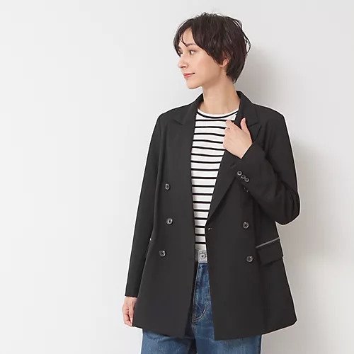 【デッサン/Dessin】のダブルブレストジャケット 人気、トレンドファッション・服の通販 founy(ファニー) 　ファッション　Fashion　レディースファッション　WOMEN　アウター　Coat Outerwear　ジャケット　Jackets　ジャケット　Jacket　スマート　Smart　セットアップ　Set Up　ダブル　Double　デニム　Denim　ポケット　Pocket　羽織　Haori　 other-1|ID: prp329100004310098 ipo3291000000029922051