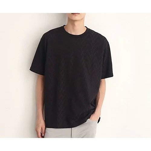 【ザ ショップ ティーケー/THE SHOP TK / MEN】のジオメトリックリンクス半袖Tシャツ 人気、トレンドファッション・服の通販 founy(ファニー) 　ファッション　Fashion　メンズファッション　MEN　インナー　Inner　シンプル　Simple　ジャカード　Jacquard　ジャケット　Jacket　スマート　Smart　半袖　Short Sleeve　 other-1|ID: prp329100004310189 ipo3291000000029887358