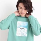 【ザ ショップ ティーケー/THE SHOP TK / MEN】のオーガニックコットンフォトプリントTシャツ ミントグリーン|ID: prp329100004310192 ipo3291000000030139185