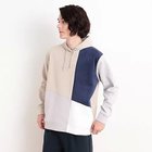 【ザ ショップ ティーケー/THE SHOP TK / MEN】の異素材ブロッキングダンボールパーカー ライトベージュ|ID: prp329100004310214 ipo3291000000029887452