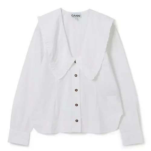 【ガニー/GANNI】のShirts インテリア・キッズ・メンズ・レディースファッション・服の通販 founy(ファニー) https://founy.com/ ファッション Fashion レディースファッション WOMEN トップス・カットソー Tops/Tshirt シャツ/ブラウス Shirts/Blouses 2022年 2022 2022 春夏 S/S Ss,Spring/Summer,2022 ガーリー Girly ビッグ Big フリル Frills ヴィンテージ Vintage 長袖 Long Sleeve |ID: prp329100004311739 ipo3291000000029895850