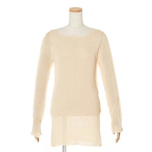 【マルニ/MARNI】のクルーネックニット インテリア・キッズ・メンズ・レディースファッション・服の通販 founy(ファニー) https://founy.com/ ファッション Fashion レディースファッション WOMEN トップス・カットソー Tops/Tshirt ニット Knit Tops スリット Slit フェミニン Feminine ボトム Bottom |ID: prp329100004311741 ipo3291000000032164604