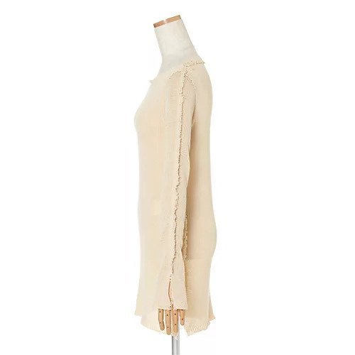 【マルニ/MARNI】のクルーネックニット 人気、トレンドファッション・服の通販 founy(ファニー) 　ファッション　Fashion　レディースファッション　Fashion for Women　トップス・カットソー　Cut & Sew Tops　ニット　Knit Tops & Sweaters　スリット　Slit, Slit Detail　フェミニン　Feminine, Girly　ボトム　Bottoms, Lower Wear　other-2|ID: prp329100004311741 ipo3291000000032164606