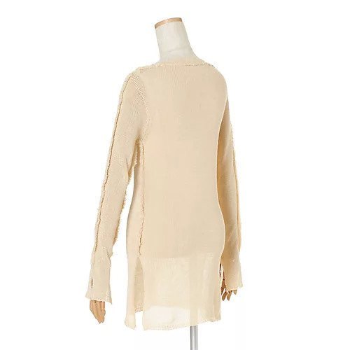 【マルニ/MARNI】のクルーネックニット 人気、トレンドファッション・服の通販 founy(ファニー) 　ファッション　Fashion　レディースファッション　Fashion for Women　トップス・カットソー　Cut & Sew Tops　ニット　Knit Tops & Sweaters　スリット　Slit, Slit Detail　フェミニン　Feminine, Girly　ボトム　Bottoms, Lower Wear　other-3|ID: prp329100004311741 ipo3291000000032164607