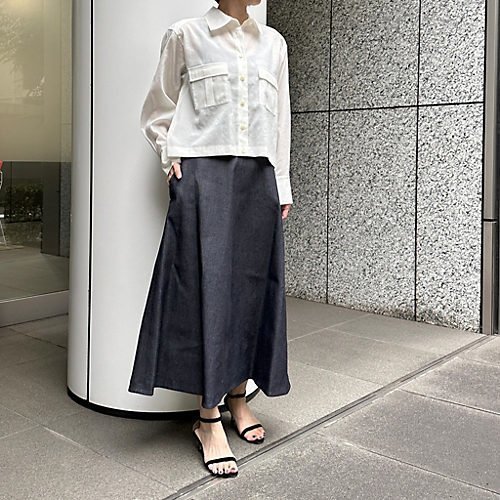 【ルネ/LUNE】のフレアデニムスカート 人気、トレンドファッション・服の通販 founy(ファニー) 　ファッション　Fashion　レディースファッション　WOMEN　スカート　Skirt　デニムスカート　Denim Skirts　エレガント 上品　Elegant　デニム　Denim　バイアス　Bias　フレア　Flare　洗える　Washable　other-2|ID: prp329100004311761 ipo3291000000032272058