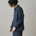 【ザ ショップ ティーケー/THE SHOP TK / MEN】の【セットアップ対応可/イージーケア】ウーリックダブルフラップロングシャツ ネイビー|ID: prp329100004311941 ipo3291000000029898937