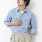 【ノーリーズ グッドマン/NOLLEY'S goodman / MEN】の1970s American Cotton ウエスタンシャツ ブルー|ID: prp329100004311947 ipo3291000000029898970