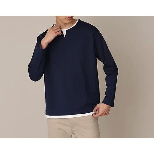 【ザ ショップ ティーケー/THE SHOP TK / MEN】の【1枚でサマになる人気シリーズ/新色追加】ポンチキーネックロンT インテリア・キッズ・メンズ・レディースファッション・服の通販 founy(ファニー) https://founy.com/ ファッション Fashion メンズファッション MEN エレガント 上品 Elegant 人気 Popularity |ID: prp329100004311977 ipo3291000000029899136