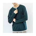 【ザ ショップ ティーケー/THE SHOP TK / MEN】の【1枚でサマになる人気シリーズ/新色追加】ポンチキーネックロンT モスグリーン|ID: prp329100004311977 ipo3291000000029899141