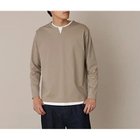 【ザ ショップ ティーケー/THE SHOP TK / MEN】の【1枚でサマになる人気シリーズ/新色追加】ポンチキーネックロンT ベージュ|ID: prp329100004311977 ipo3291000000029899144