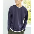 【ザ ショップ ティーケー/THE SHOP TK / MEN】の【1枚でサマになる人気シリーズ/新色追加】ポンチキーネックロンT ダークパープル|ID: prp329100004311977 ipo3291000000029899145