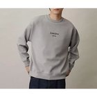 【ザ ショップ ティーケー/THE SHOP TK / MEN】の【ハリコシのあるキレイめ素材/ストレッチ/洗える】シルキーダンボールロゴプルオーバー ライトグレー|ID: prp329100004311978 ipo3291000000029899150