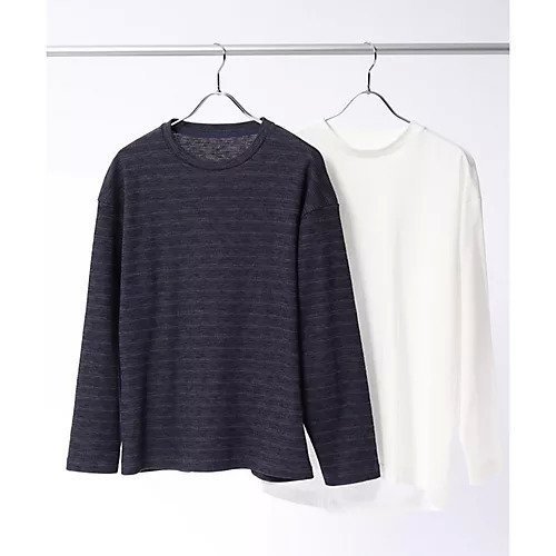 【ザ ショップ ティーケー/THE SHOP TK / MEN】の【セットアイテム/ニット+ロンT】スラブワッフルアンサンブルプルオーバー インテリア・キッズ・メンズ・レディースファッション・服の通販 founy(ファニー) https://founy.com/ ファッション Fashion メンズファッション MEN トップス・カットソー Tops/Tshirt/Men ニット Knit Tops ロング / Tシャツ T-Shirts アンサンブル Ensemble インナー Inner カットソー Cut And Sew メランジ Melange ワッフル Waffle エレガント 上品 Elegant 無地 Plain Color |ID: prp329100004311983 ipo3291000000029899176