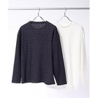 【ザ ショップ ティーケー/THE SHOP TK / MEN】の【セットアイテム/ニット+ロンT】スラブワッフルアンサンブルプルオーバー ネイビー|ID: prp329100004311983 ipo3291000000029899179