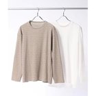 【ザ ショップ ティーケー/THE SHOP TK / MEN】の【セットアイテム/ニット+ロンT】スラブワッフルアンサンブルプルオーバー ベージュ|ID: prp329100004311983 ipo3291000000029899184