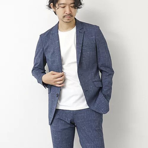 【シュテットシュタイン/Stutostein / MEN】の《セットアップ/ビジカジ対応》ハイストレッチジャケット 人気、トレンドファッション・服の通販 founy(ファニー) 　ファッション　Fashion　メンズファッション　MEN　セットアップ　Setup/Men　コンパクト　Compact　ジャケット　Jacket　スタイリッシュ　Stylish　ストレッチ　Stretch　セットアップ　Set Up　デニム　Denim　パイピング　Piping　フロント　Front　プリント　Print　吸水　Water Absorption　羽織　Haori　 other-1|ID: prp329100004311995 ipo3291000000031719743