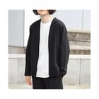 【ザ ショップ ティーケー/THE SHOP TK / MEN】の【セットアップ対応可/2WAYストレッチ】エアドットノーカラーカーディガン ブラック|ID: prp329100004311997 ipo3291000000029899241