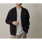 【ザ ショップ ティーケー/THE SHOP TK / MEN】の【ハリコシのあるキレイめ素材/ストレッチ/洗える】シルキーダンボールカーディガン ブラック|ID: prp329100004312001 ipo3291000000029899259