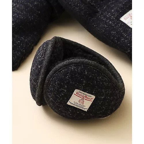 【ザ ショップ ティーケー/THE SHOP TK / MEN】のHARRIS TWEED/ハリスツイードイヤーマフ インテリア・キッズ・メンズ・レディースファッション・服の通販 founy(ファニー) 　ファッション　Fashion　メンズファッション　MEN　おすすめ　Recommend　コンパクト　Compact　チェック　Check　ツイード　Tweed　ヘリンボーン　Herringbone　ポケット　Pocket　マフラー　Scarf　ワンポイント　One Point　冬　Winter　ブラック|ID: prp329100004312030 ipo3291000000029899392