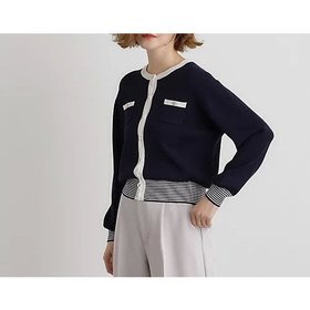 【グローブ/grove】のバイカラーコンパクトカーディガン 人気、トレンドファッション・服の通販 founy(ファニー) ファッション Fashion レディースファッション WOMEN トップス・カットソー Tops/Tshirt カーディガン Cardigans カーディガン Cardigan コンパクト Compact シンプル Simple スタイリッシュ Stylish スマート Smart デニム Denim フレア Flare ボーダー Border ポケット Pocket ワイド Wide エレガント 上品 Elegant |ID:prp329100004313174