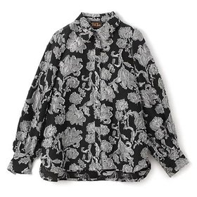 【ペールジュート/Pale Jute】のFlower jacquard shirt 人気、トレンドファッション・服の通販 founy(ファニー) ファッション Fashion レディースファッション Fashion for Women トップス・カットソー Cut & Sew Tops シャツ・ブラウス・オフィスカジュアル Elegant Blouses & Button-Ups カットジャガード Cut Jacquard カフス Cuff Design クラシカル Classical, Vintage-Inspired コンパクト Compact, Small Size シルバー Silver, Metallic Silver セットアップ Set-Up, Coordinated Outfit ロング Long, Long-Length |ID:prp329100004315668