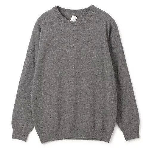 【ヤエカ コンテンポ/YAECA CONTEMPO】のクルーネックニット インテリア・キッズ・メンズ・レディースファッション・服の通販 founy(ファニー) 　ファッション　Fashion　レディースファッション　Fashion for Women　トップス・カットソー　Cut & Sew Tops　ニット　Knit Tops & Sweaters　2024年　2024　2024-2025秋冬・A/W　Autumn/Winter 2024–25 AW24–25　シンプル　Simple, Minimal　バランス　Balance, Style Balance　ベーシック　Basic, Essential　ボトム　Bottoms, Lower Wear　リュクス　Luxury, Elegant, High-End, Chic　定番　Standard, Basic Item　洗える　Machine Washable　gray|ID: prp329100004315669 ipo3291000000033666753