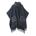 【ヘルノ/HERNO】のダウン使いカシミヤ混ケープ ネイビー|ID: prp329100004315681 ipo3291000000029932071