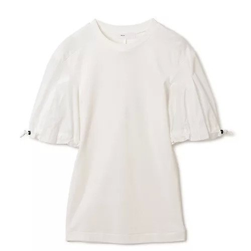 【トーガ プルラ/TOGA PULLA】のCotton jersey S/S インテリア・キッズ・メンズ・レディースファッション・服の通販 founy(ファニー) 　ファッション　Fashion　レディースファッション　WOMEN　2024年　2024　2024春夏・S/S　Ss,Spring/Summer,2024　S/S・春夏　Ss・Spring/Summer　タフタ　Taffeta　バランス　Balance　切替　Switching　夏　Summer　WHITE|ID: prp329100004317151 ipo3291000000029941013