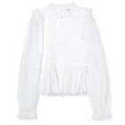 【シー ニューヨーク/Sea NEW YORK】のBlaine Eyelet L/slv Top (D1) 人気、トレンドファッション・服の通販 founy(ファニー) ファッション Fashion レディースファッション WOMEN 2023年 2023 2023春夏・S/S Ss,Spring/Summer,2023 ガーリー Girly シャーリング Shirring フラワー Flower フリル Frills ボーダー Border モチーフ Motif レース Race thumbnail EGGSHELL|ID: prp329100004317197 ipo3291000000029941255