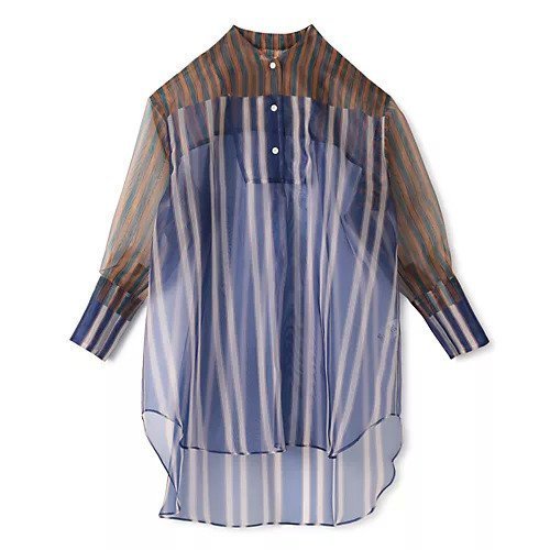 【テルマ/TELMA】のPrinted Sheer Pullover 人気、トレンドファッション・服の通販 founy(ファニー) 　ファッション　Fashion　レディースファッション　WOMEN　トップス・カットソー　Tops/Tshirt　プルオーバー　Pullover　2024年　2024　2024春夏・S/S　Ss,Spring/Summer,2024　イラスト　Illustration　シアー　Sheer　シフォン　Chiffon　チュニック　Tunic　チューリップ　Tulip　プリント　Print　手描き　Hand Drawn　春　Spring　洗える　Washable　 other-1|ID: prp329100004317214 ipo3291000000029941341