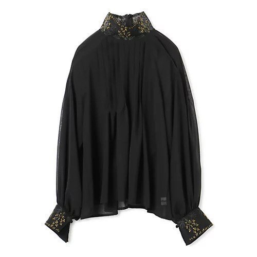 【ロキト/LOKITHO】のnarrow emb.chiffon blouse インテリア・キッズ・メンズ・レディースファッション・服の通販 founy(ファニー) https://founy.com/ ファッション Fashion レディースファッション WOMEN 2024年 2024 2024春夏・S/S Ss,Spring/Summer,2024 シフォン Chiffon レース Race エレガント 上品 Elegant 人気 Popularity 手描き Hand Drawn |ID: prp329100004317219 ipo3291000000029941367