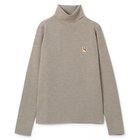 【メゾン キツネ/MAISON KITSUNE】のFOX HEAD PATCH FITTED TURTLENECK 人気、トレンドファッション・服の通販 founy(ファニー) ファッション Fashion レディースファッション WOMEN トップス・カットソー Tops/Tshirt タートルネック Turtleneck クラシカル Classical タートルネック Turtleneck フォックス Fox リラックス Relax エレガント 上品 Elegant thumbnail BEIGE MELANGE|ID: prp329100004317224 ipo3291000000029941389