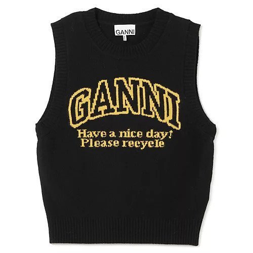 【ガニー/GANNI】のGraphic O-Neck Vest インテリア・キッズ・メンズ・レディースファッション・服の通販 founy(ファニー) https://founy.com/ ファッション Fashion レディースファッション WOMEN アウター Coat Outerwear トップス・カットソー Tops/Tshirt ベスト/ジレ Gilets/Vests 2024年 2024 2024春夏・S/S Ss,Spring/Summer,2024 ベスト Vest 洗える Washable |ID: prp329100004317286 ipo3291000000029941756