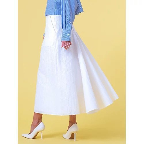 【ドメル/DOMELLE】のGROSGRAIN JQ SKIRT インテリア・キッズ・メンズ・レディースファッション・服の通販 founy(ファニー) 　ファッション　Fashion　レディースファッション　WOMEN　スカート　Skirt　2024年　2024　2024春夏・S/S　Ss,Spring/Summer,2024　エレガント 上品　Elegant　ショート　Short　ロング　Long　WHITE|ID: prp329100004317297 ipo3291000000029941801