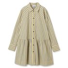 【ガニー/GANNI】のStripe Cotton Mini Shirt Dress Frost Gray|ID: prp329100004317412 ipo3291000000029942573