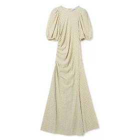 【ガニー/GANNI】のStretch Seersucker Puff Sleeves Dress 人気、トレンドファッション・服の通販 founy(ファニー) ファッション Fashion レディースファッション WOMEN トップス・カットソー Tops/Tshirt ワンピース Dress ドレス Party Dresses 2023年 2023 2023-2024秋冬・A/W Aw/Autumn/Winter//Fw/Fall-Winter/2023-2024 シャーリング Shirring ストレッチ Stretch スリーブ Sleeve チェック Check ドレス Dress ロング Long 洗える Washable |ID:prp329100004317437