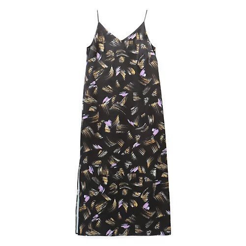 【テルマ/TELMA】のPrinted Slip Dress インテリア・キッズ・メンズ・レディースファッション・服の通販 founy(ファニー) https://founy.com/ ファッション Fashion レディースファッション WOMEN ワンピース Dress ドレス Party Dresses 2023年 2023 2023-2024秋冬・A/W Aw/Autumn/Winter//Fw/Fall-Winter/2023-2024 カーディガン Cardigan ジャケット Jacket スタイリッシュ Stylish スリット Slit ドレス Dress プリント Print |ID: prp329100004317438 ipo3291000000029942714