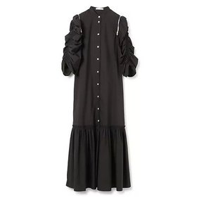 【チノ/CINOH】のGATHERED SLEEVE DRESS 人気、トレンドファッション・服の通販 founy(ファニー) ファッション Fashion レディースファッション WOMEN トップス・カットソー Tops/Tshirt ワンピース Dress ドレス Party Dresses 2024年 2024 2024春夏・S/S Ss,Spring/Summer,2024 ギャザー Gather タイプライター Typewriter ドレス Dress |ID:prp329100004317446