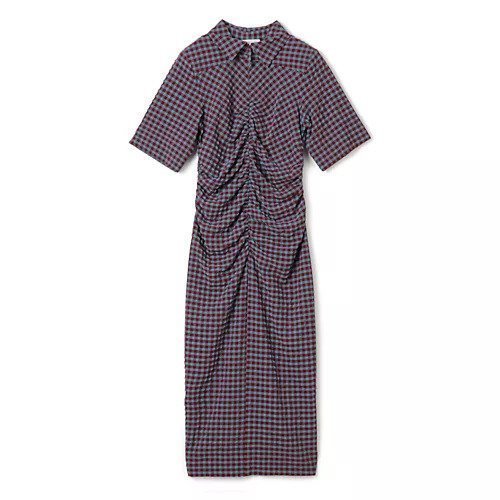 【ガニー/GANNI】のStretch Seersucker Fitted Dress インテリア・キッズ・メンズ・レディースファッション・服の通販 founy(ファニー) https://founy.com/ ファッション Fashion レディースファッション WOMEN ワンピース Dress ドレス Party Dresses 2024年 2024 2024春夏・S/S Ss,Spring/Summer,2024 ギャザー Gather ストレッチ Stretch チェック Check 半袖 Short Sleeve 洗える Washable |ID: prp329100004317467 ipo3291000000029942811