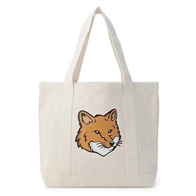 【メゾン キツネ/MAISON KITSUNE】 FOX HEAD TOTE BAG人気、トレンドファッション・服の通販 founy(ファニー) ファッション Fashion レディースファッション WOMEN バッグ Bag キャンバス Canvas フォックス Fox ポケット Pocket |ID:prp329100004317560