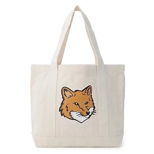 【メゾン キツネ/MAISON KITSUNE】のFOX HEAD TOTE BAG 人気、トレンドファッション・服の通販 founy(ファニー) 　ファッション　Fashion　レディースファッション　WOMEN　バッグ　Bag　キャンバス　Canvas　フォックス　Fox　ポケット　Pocket　 other-1|ID: prp329100004317560 ipo3291000000029943560