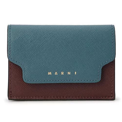 【マルニ/MARNI】のSMALL WALLET インテリア・キッズ・メンズ・レディースファッション・服の通販 founy(ファニー) 　ファッション　Fashion　レディースファッション　WOMEN　クラッチ　Clutch　コンパクト　Compact　スリム　Slim　財布　Wallet　DARK LIMOGES+WATERFALL+WILD CHERRY|ID: prp329100004317772 ipo3291000000029945294