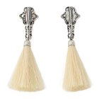 【トーガ トゥ/TOGA TOO】のMetal fringe earrings WHITE|ID: prp329100004317803 ipo3291000000029945670