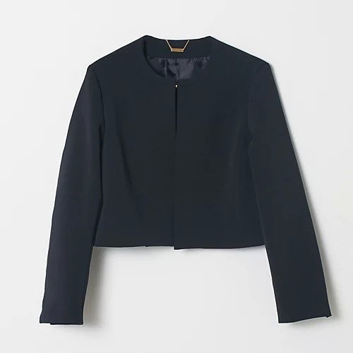 【マイカ ディール/MICA & DEAL】のジャケット インテリア・キッズ・メンズ・レディースファッション・服の通販 founy(ファニー) 　ファッション　Fashion　レディースファッション　WOMEN　アウター　Coat Outerwear　ジャケット　Jackets　クロップド　Cropped　コンパクト　Compact　ジャケット　Jacket　ストレッチ　Stretch　スリット　Slit　ドレープ　Drape　バランス　Balance　洗える　Washable　ネイビー|ID: prp329100004317828 ipo3291000000029945946